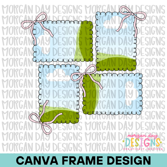 Coquette Framed Canva Frame