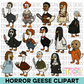 Horror Geese Clipart Bundle