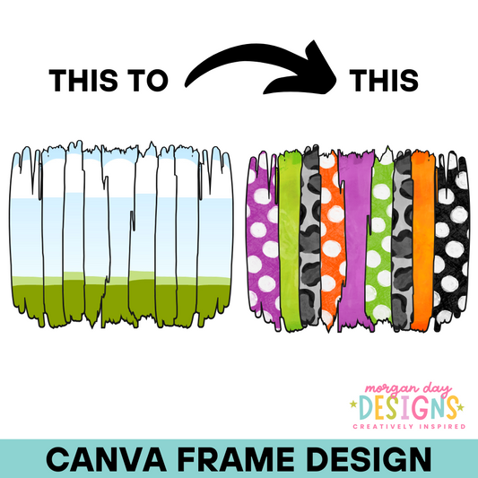 Brushstroke Background Canva Frame