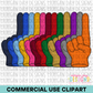 School Spirit Foam Finger Clipart