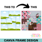 Patchwork Seamless Background Canva Frame