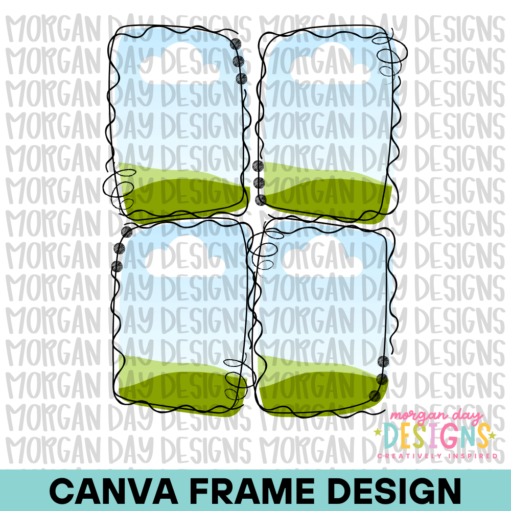 Doodle Border Canva Frame