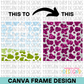 Cow Background Canva Frame