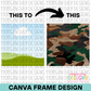 Camo Background Canva Frame