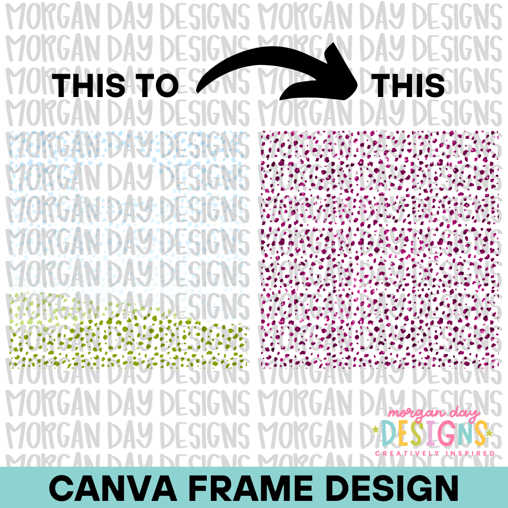 Dalmation Background Canva Frame