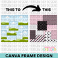 Patchwork Seamless Background Canva Frame
