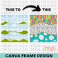 Wavy Background Canva Frame