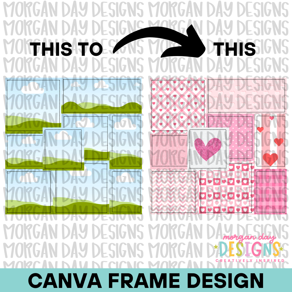 Patchwork Background Canva Frame