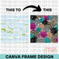 Paint Splatter Background Canva Frame