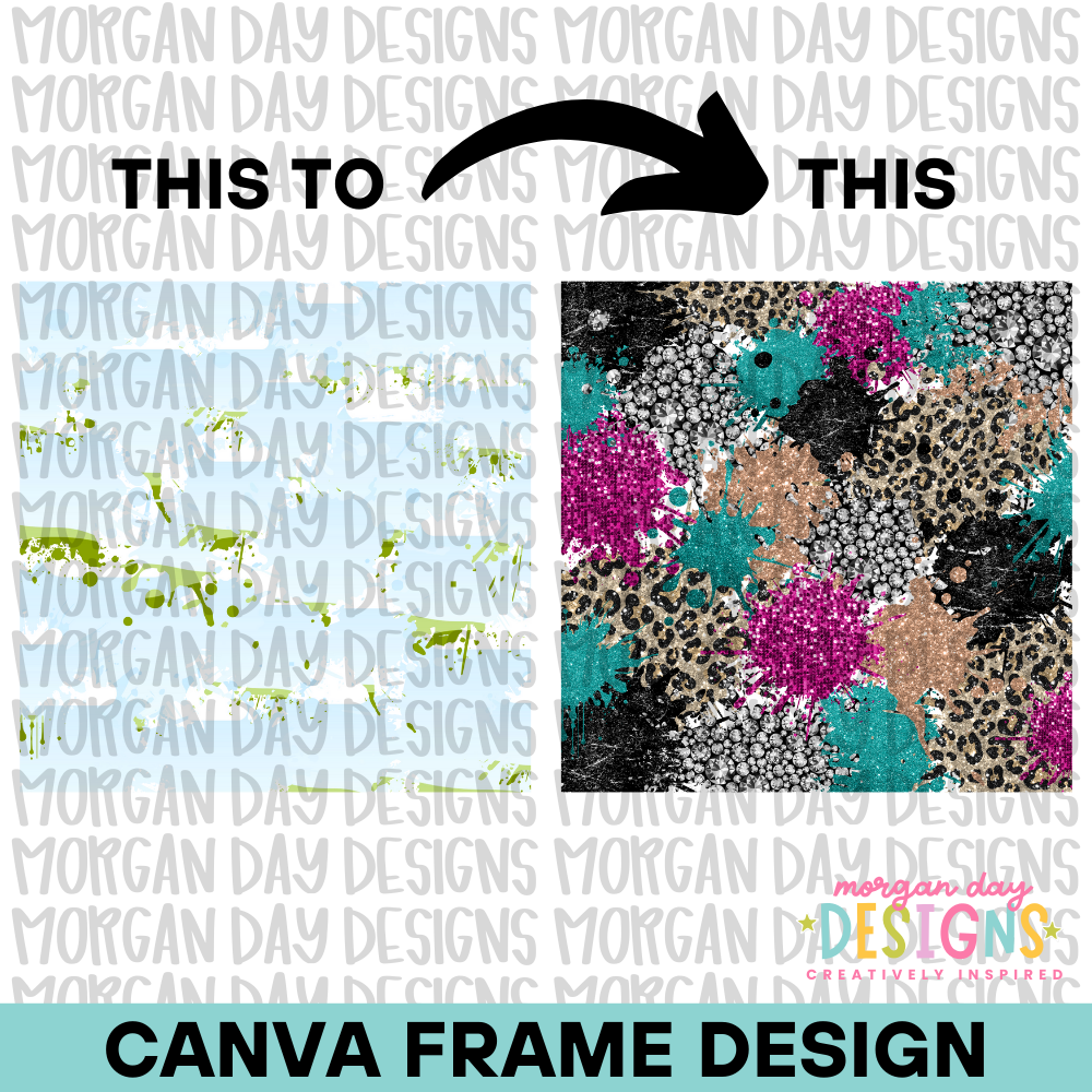 Paint Splatter Background Canva Frame