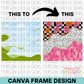 Double Wavy Background Canva Frame
