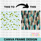 Messy Brushstroke Background Canva Frame
