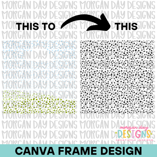 Dalmation Background Canva Frame
