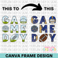 Game Day Football Canva Frame
