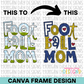 Football Mom Canva Frame