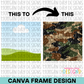 Camo Background Canva Frame