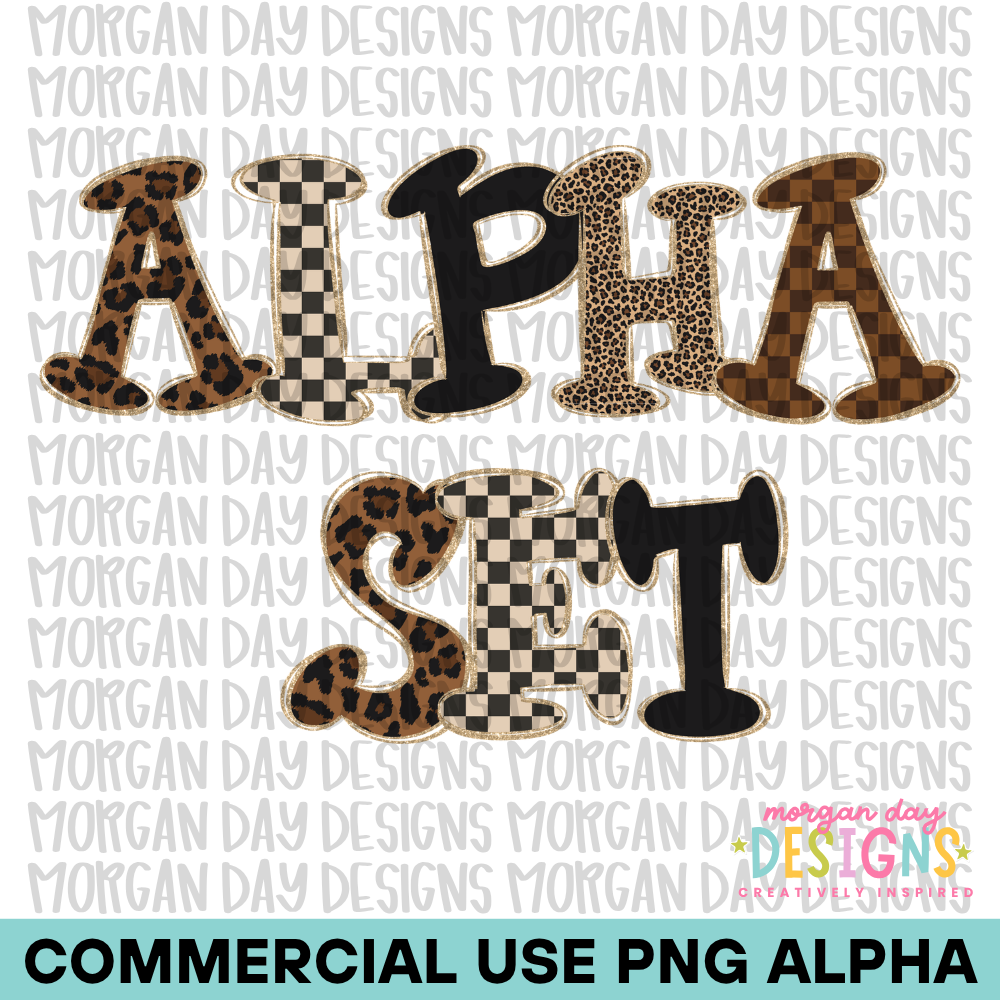 Preppy Alpha Set