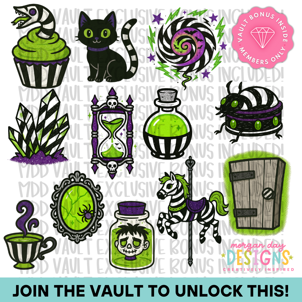Stripes and Spells Clipart Bundle