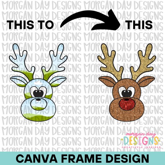 Reindeer Canva Frame