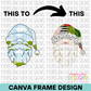 Santa Canva Frame