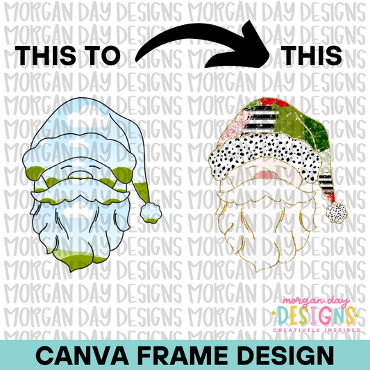Santa Canva Frame