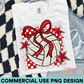 Preppy Volleyball Red PNG Design
