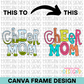Cheer Mom Canva Frame