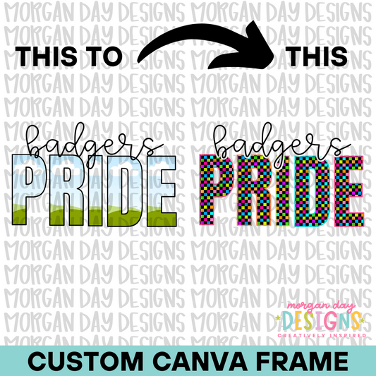 Custom Mascot Canva Frame