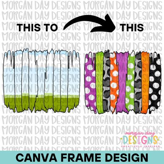 Brushstroke Background Canva Frame