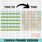 Patchwork Seamless Background Canva Frame