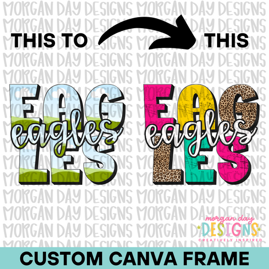Custom Mascot Canva Frame