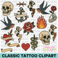 Classic Tattoo Clipart Bundle