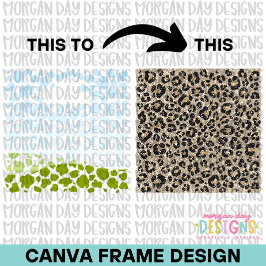 Leopard Background Canva Frame