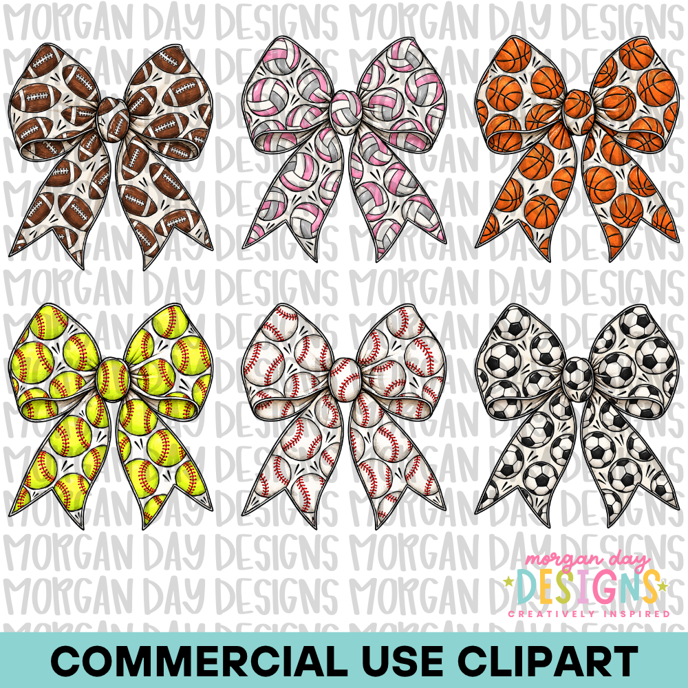 Sports Bows Clipart