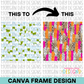Messy Brushstroke Background Canva Frame