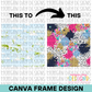Paint Splatter Background Canva Frame