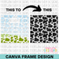 Cow Background Canva Frame