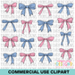 Coquette Bow Clipart Bundle