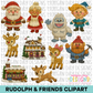 Rudolph & Friends Clipart Bundle