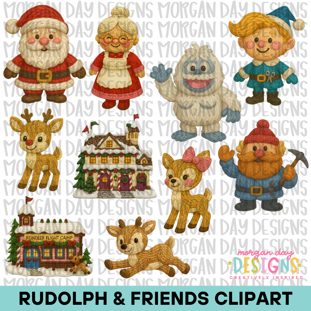 Rudolph & Friends Clipart Bundle