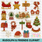 Rudolph & Friends Clipart Bundle